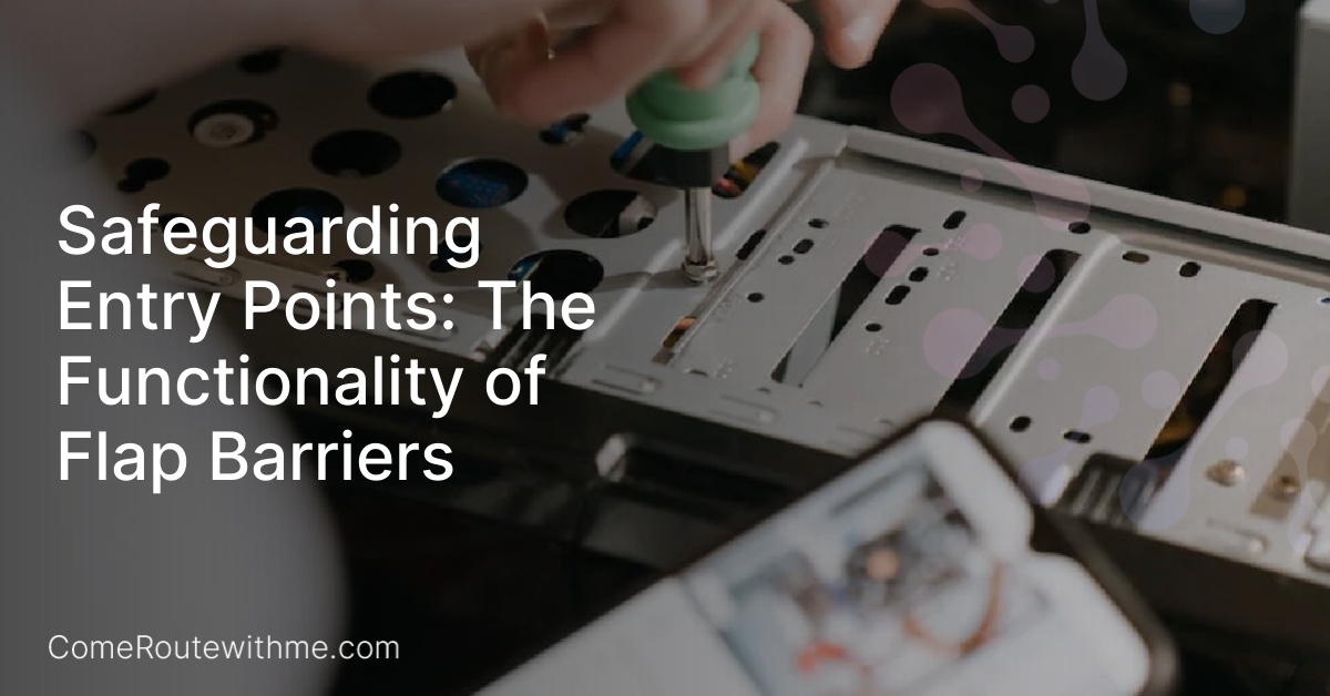 Safeguarding Entry Points: The Functionality of Flap Barriers